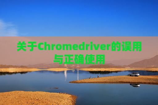 关于Chromedriver的误用与正确使用